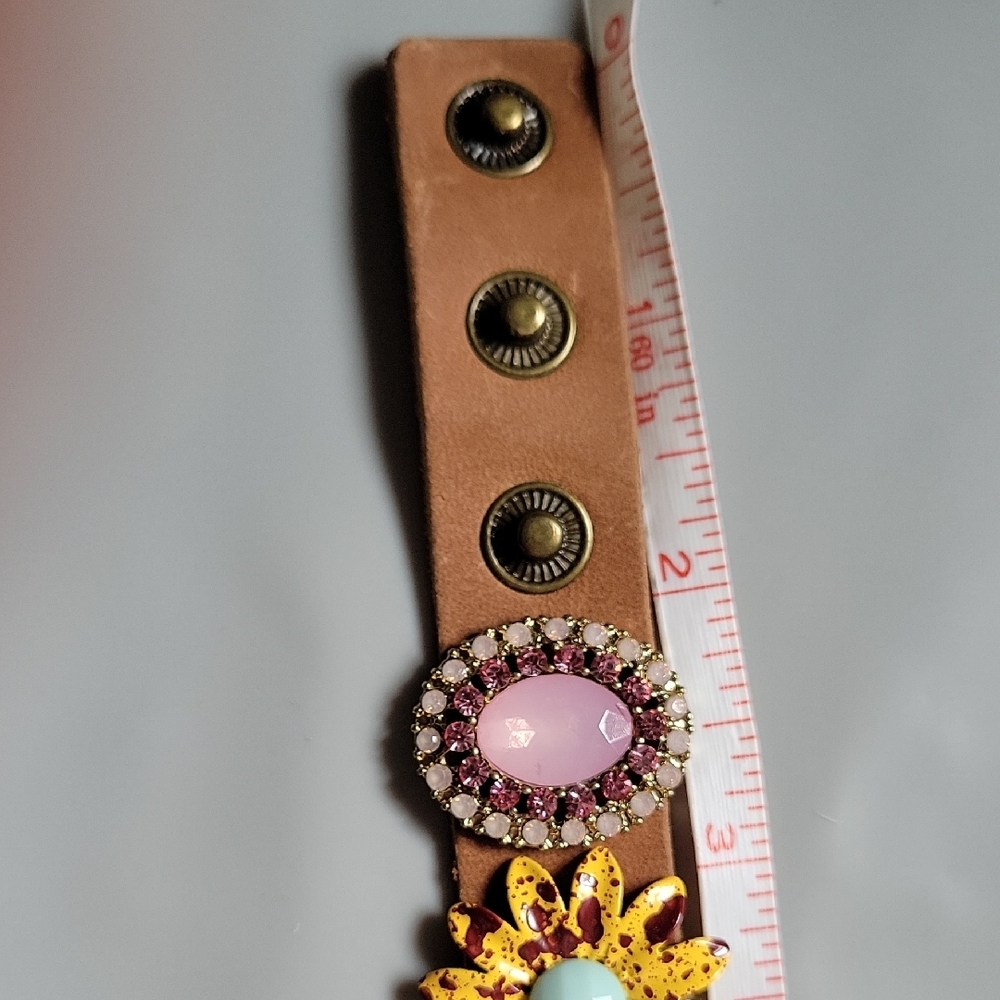 Plunder Design Leather Adjustable Snap Bracelet W… - image 4